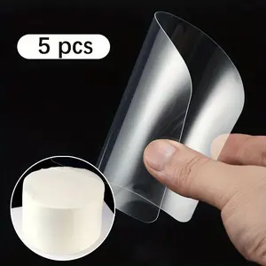5pcs, Soft Cake Scrapers, Thin And Transparent Cake Smoothers, Baking Tools, Bakeware, Kitchen Gadgets, Kitchen Accessories