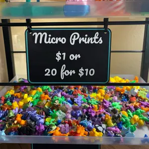 Micro Prints - $1 or 20 for $10 - Colorful Miniature Figures