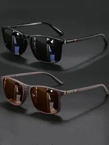 Stylish Retro Square Sunglasses, Futuristic Design, Unisex Fashion Accessory, Perfect Gift for Any Occasion, Trendy Eyewear