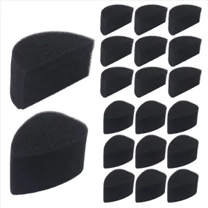 Face Paint Sponges Face Painting Black Sponges High Density for Art Work and Body Paint (10 Petals + 10 Half Moon)