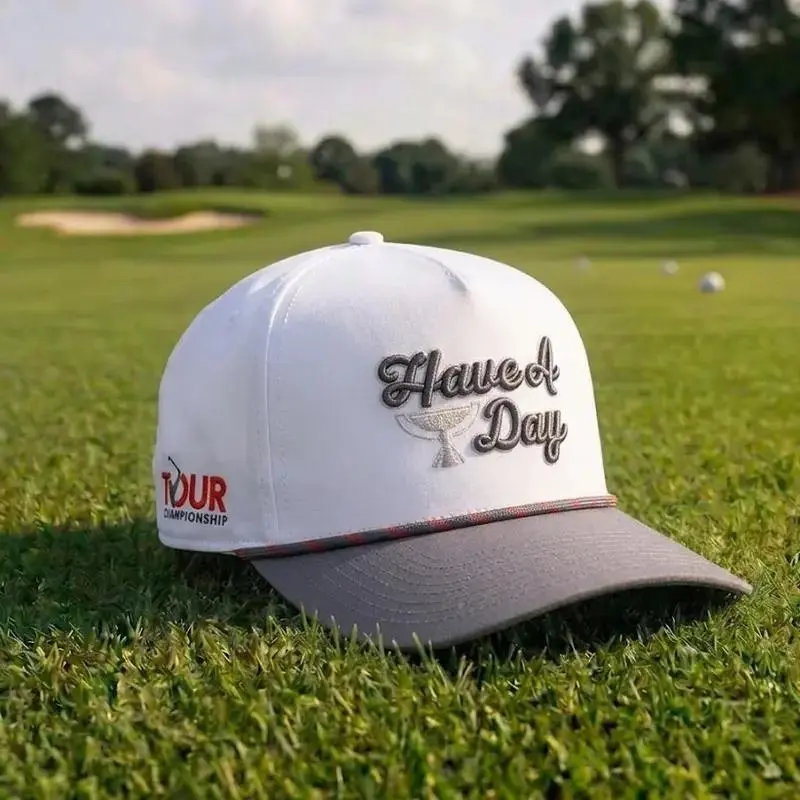 Breezy Golf "Have A Day" Limited Edition Summer Rope Hat | Phoenix Open x Tour Championship Collab | Adjustable Snapback Golf Cap for Men & Women | Breathable Lightweight Cotton Polyester Blend
