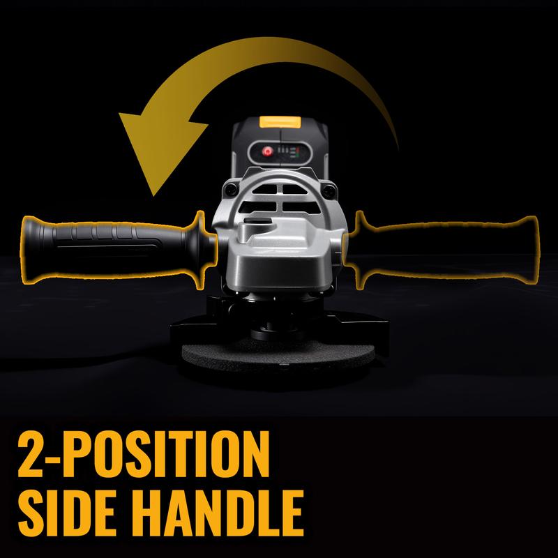 Brushless Motor Angle Grinder Cordless With Battery And Extensive Accessories, A Multi-purpose Machine, No Load Speed: 9000r/min, Three Adjustable Speed Settings, And A Compact Design, Perfect For Grinding And Polishin