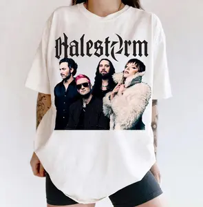 Halestorm Vintage Graphic Tee - Everest Album Shirt, Arena Rock Queen Vibes, 2026 Tour Edition, TikTok Trend