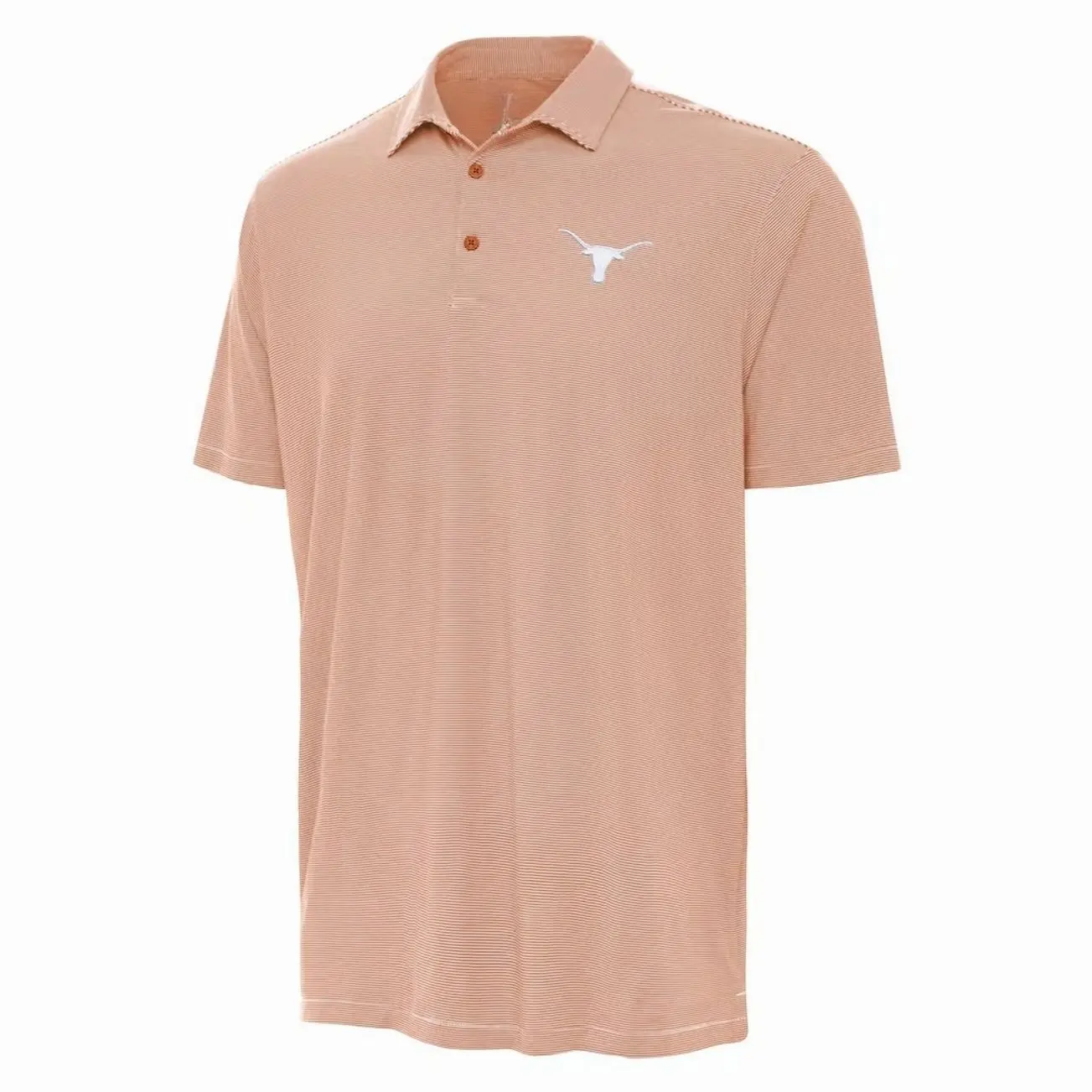 College Texas State Longhorns Antigua Twine Polo - Burnt Orange Short Sleeve Tee, Casual Collared Shirt Boatyard Button-Up Shirt Toile Teddy Polo