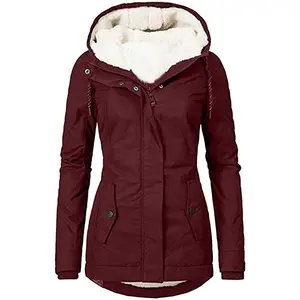 Women's Winter Quilted Coat - Mid-Length A-Line Fit for Commuting/Outing, Warm-Breathable