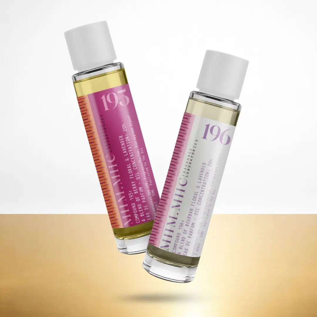 Berry & Vanilla Couture EDP Duo Set - No 195 Raspberry Mandarin, No 196 Lavender Orange Blossom Black Bourbon Vanilla - 50ML Affordable Luxury Couple Perfume Combo with Floral Fruity Scent Elegant Parfum
