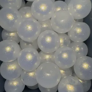 White Glass Beads
