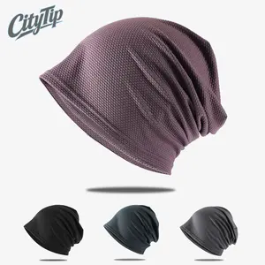 Unisex Men's Quick-Dry Breathable Sunshade Outdoor Running Cap, Brimless Design Soft Skin-Friendly Moisture-Wicking Sports Hat for Daily Sports Cycling Hiking Fitness Travel
