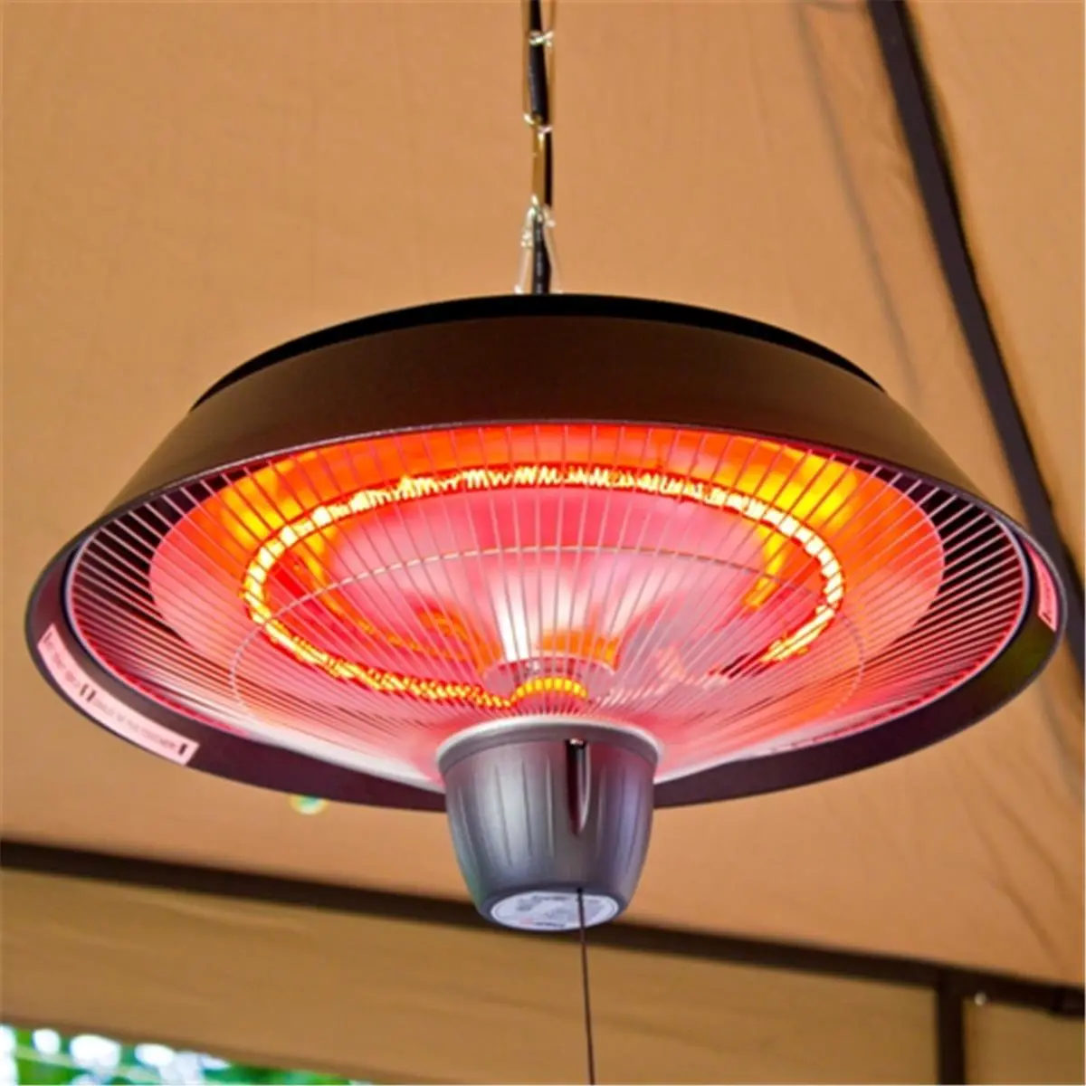 ENERG Hanging Outdoor Infrared Electric Gazebo Heater - Heat-Safe, Convenient Patio Heater with Efficient Heat Distribution for Homeowners, Less Expensive to Use (Home Improvement & Garden Supplies)