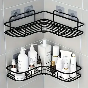 Bathroom Rack Shelf, 2 PCS Wall Mounted Corner Storage Rack