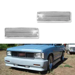 2pcs FOR 1983 1984 1985 1986 1987 1988 1989 1990 1991 1992 1993 1994 CHEVY S10 BLAZER GMC S15 JIMMY CLEAR FRONT PARK SIGNAL MARKER LAMPA LIGHTS,Replace OEM 929918, 929917