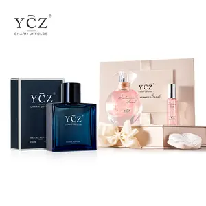 YCZ Cologne Midnight Eau De Parfum/YCZ Golden Sands Perfume Gift Set  Raspberry Violet Geranium Musk, Long Lasting Fragrance Eau De Pafum Cosmetic Scented Eau De Parfums Aromatic Cologne#Summervibes