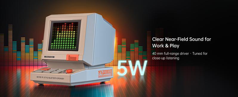 Divoom MiniToo Retro Pixel Bluetooth Speaker – 90s-Inspired PC Design,App Control, Alarm, White Noise, Retro Desk Portable Speaker for Music,Gaming Room Decor Divoom MiniToo Retro Pixel Bluetooth Speaker – 90s-Inspired PC Design,App Control, Alarm, White Noise, Retro Desk Portable Speaker for Music,Gaming Room Decor