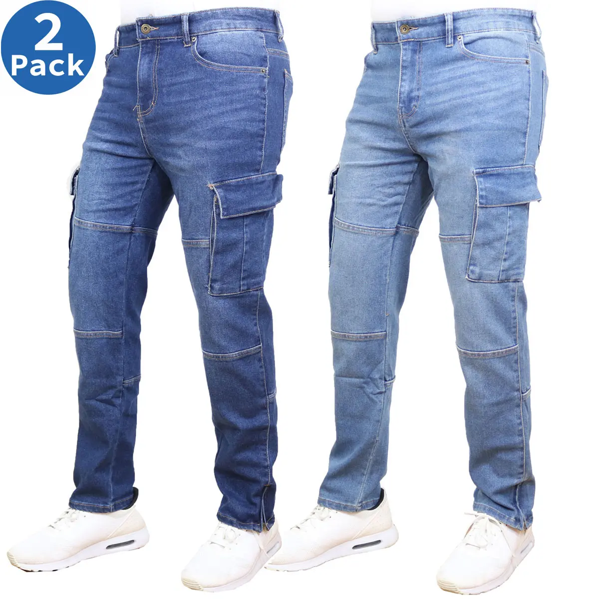 (2 Pack) Dark Wash-Medium Wash
