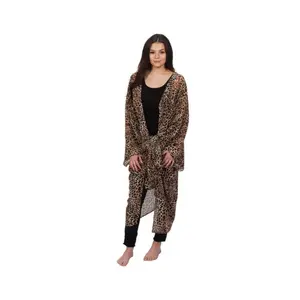 Skinnytees Animal Print Kimono