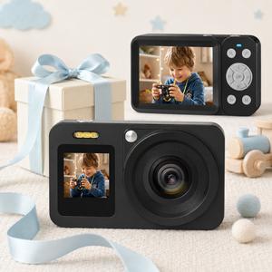 Deatti Compact Digital Camera for Kids & Beginners, Portable Point-and-Shoot Starter Camera with Rechargeable Battery and Built-in Preview Screen, Simple Camera for Daily Photos
