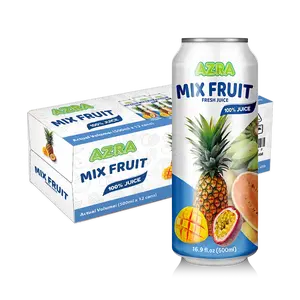 AZRA Mix Fruit Juice 12 Pack – 100% Tropical Juice – 500ml Cans – Imported from Vietnam