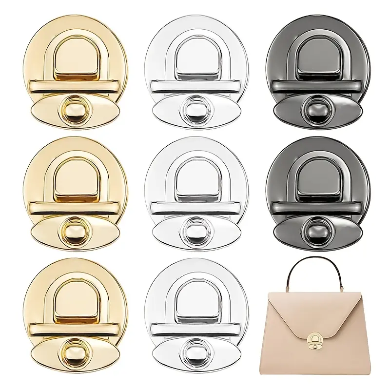 20pcs Mixed Color Iron Twist Lock Clasp, Metal Duckbill Buckle Closure, Secure Snap Insert Locks for Crafts, Handbags, Crossbody Bags, Shoulder Bags, Wallets, Suitcases, Jewelry And Gift Boxes, Wallet Making