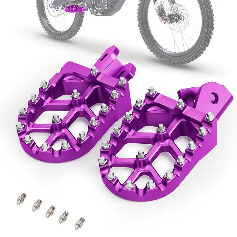 Surron Footpegs Wider Foot Pegs CNC for Surron Sur Ron LBX E-Ride Pro SS SR S Talaria Sting MX3 R MX4 ERide Pro SS 2.0 3.0 Electric Dirt Bike Footrest Motorcycle Motorcycle Parts