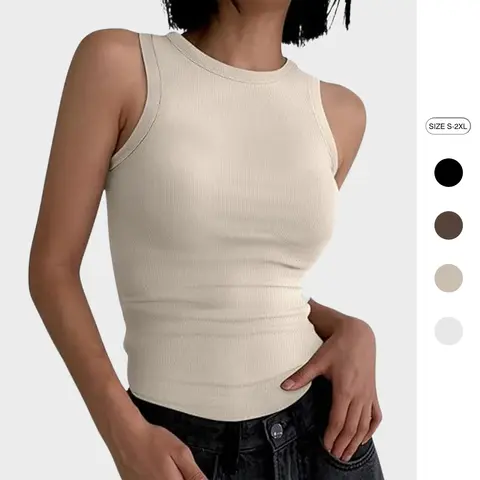 Imily Bela Women's Basic Tanks: New style, 2026 new arrival, popular item, comfortable and simple,Sleeveless Tops