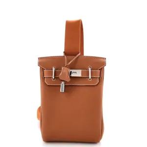 Pre-owned HERMÈS Leather Backpacks Hermes Hac a Dos Backpack Togo PM by Rebag