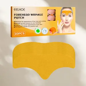 10pcs Forehead Stickers, Flat Vertical Lines, Facial Lifting, Hyaluronic Acid & Centella Asiatica, Suitable for All Skin Types