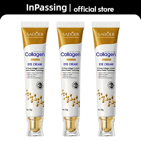 Collagen Eye Repair Cream - 20g Creamy Texture Treatment, Daily Undereye Skincare, Brightens Dark Circles, Reduces Puffiness, Eye Bag Remover, Anti Wrinkle, Firm & Brighter Lifting Formula