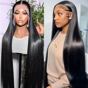 EpyIsm Hair 13x4 Lace Front Straight/Deep Wave Human Hair Wig Pre Plucked With Natural Hairline 150% Density HD Transparent Lace Frontal Human Hair Wig
