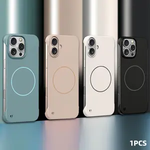 Phone Case for Smartphone iPhone 17 16E 16 15 14 13 12 Pro Max 11 Magnetic Accessories Cover Frameless Luxury Protective Shockproof Ultra- Thin Cooling Hard PC Matte Phone Case