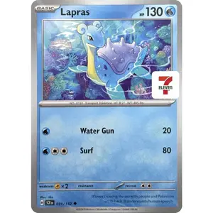 Pokémon TCG: Sealed Lapras 031/142 7-Eleven Card