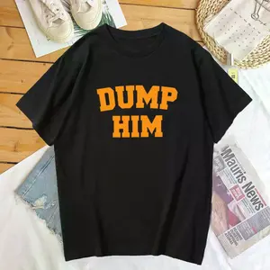 Dump Him Woman Printed T Shirt Vintage Baby Doll Britney Meme T-Shirt Summer Cotton Short Sleevecasual Tee Shirt Ladies Tops