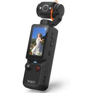 Vlogging Camera with 180° Rotating Lens, Pocket Body Camera with Audio & Video Recording,7-Hour Battery, Handheld POV Cameras with 32GB Card, Easy One-Button Recording for Travel,Daily Life,summervibes