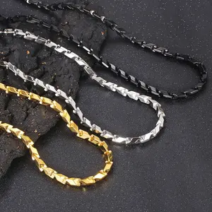 GTHIC Mechanical Dragon Bone Chain Stainless Steel Necklace Minimalist Stylish Party Jewelry Accessories