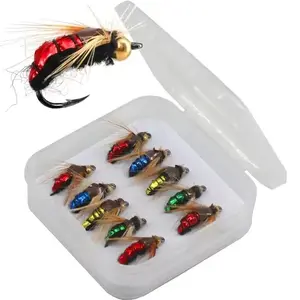 Fast Sinking Brass Bead Head Scud Fly Worm - High-Quality Trout Fishing Lure for Ultimate Precision and Action new lures