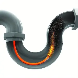 Drain Weasel Sink Snake Cleaner - Drain Auger - Drain Hair Clog Remover Tool With Rotating Handle - Flexible, Easy To Use On Most