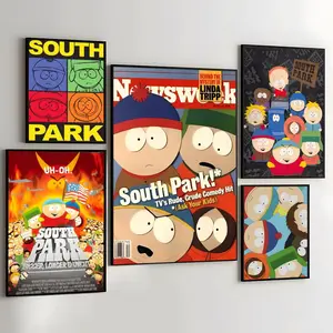 PIKPAKA Cartoon S-South Park Poster Effortless Style Upgrade HD Wall Art | Waterproof Peel & Stick Trendy Decor | Fade-Resistant Durable Artistic Style | Chic Home Gift for Any Space