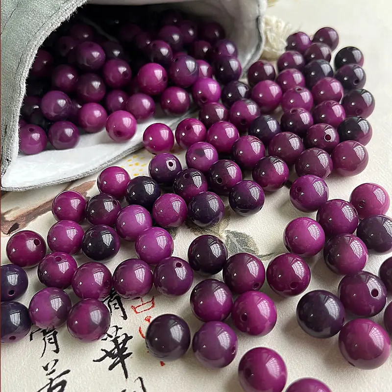 (H02) 12mm purple grape*100