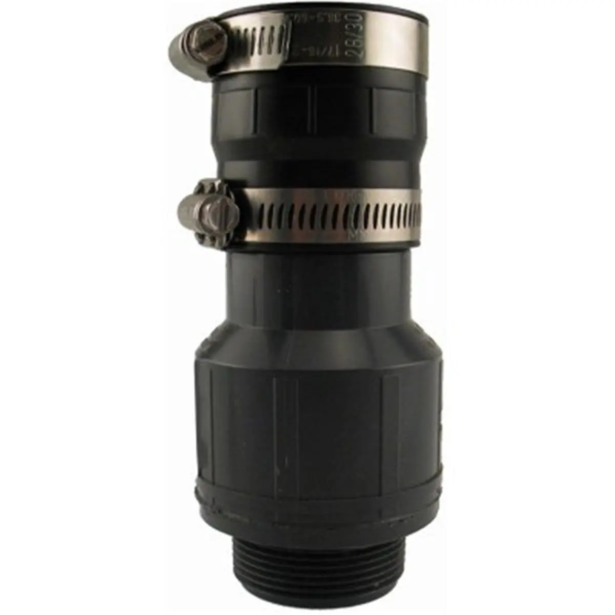 212 MAIN Abs In-Line Sump Pump Check Boot Valve, Heavy-Duty Durable Thermoplastic Material, Flexible Boot Connector Industrial Part, Fits 1-1/2" Pump Discharge Male Threads for Boating Water Sports