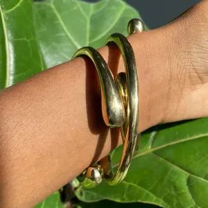 Chunky Blob drop Bangles | stacking bangles adjustable size