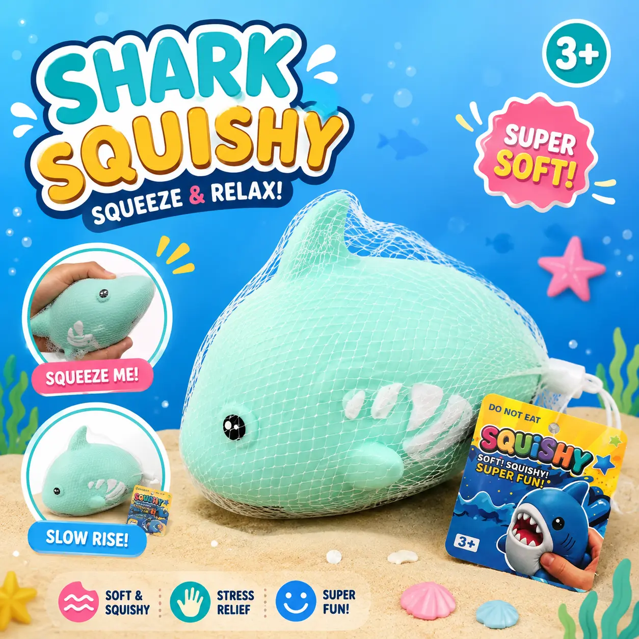 Jumbo Shark Squishy