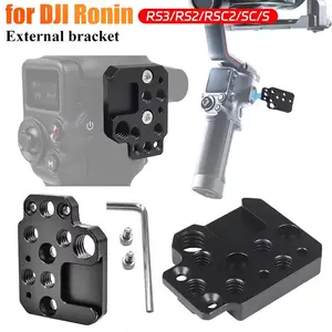 Adapter Extension Plate 1/4/3/8 Inch Hole Cold Shoe Stabilizer Extension Board for Dji Ronin Rs3/rs2/rsc2/sc/s Gimbal Mounting Plate