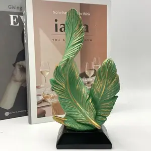 Unique Feather Art Decorative Piece, Intricate Texture with Accents, Elegant and Stylish, Enhances Room Aesthetics