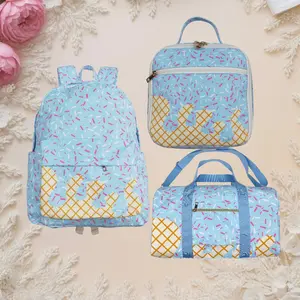 Large Capacity Kids School Book Bag Blue Duffle Gym Cute Backpacks Lunch Bags White Travel Essentials