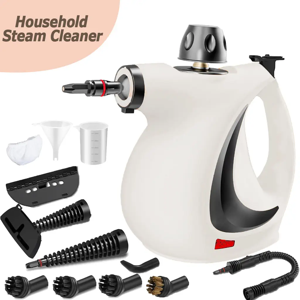 Powerful Pressurized Handheld Household Steam Cleaner, Multi-Surface Natural Steam Cleaner with 12 Pieces, Household Steamer for Cleaning Floors, Kitc