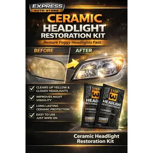 Ceramic Headlight Restoration Kit – Restore Foggy Headlights Fast