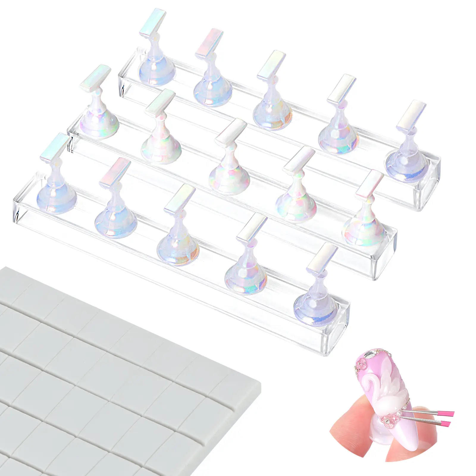 15 pcs Essentials Nail Holder for Painting Nails