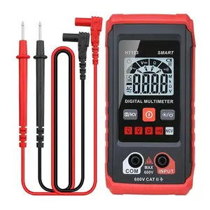 HT123 Smart Digital Multimeter Tm-510 4000 Counts Non-Contact Voltage Tester with Data Hold & Backlight Display for Electronics & DIY