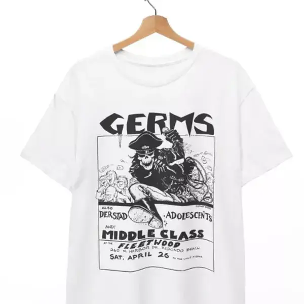 Germs Vintage Flyer Tee Shirt, Germs Shirt, Punk Rock Flyer T-shirt, Unisex Tee