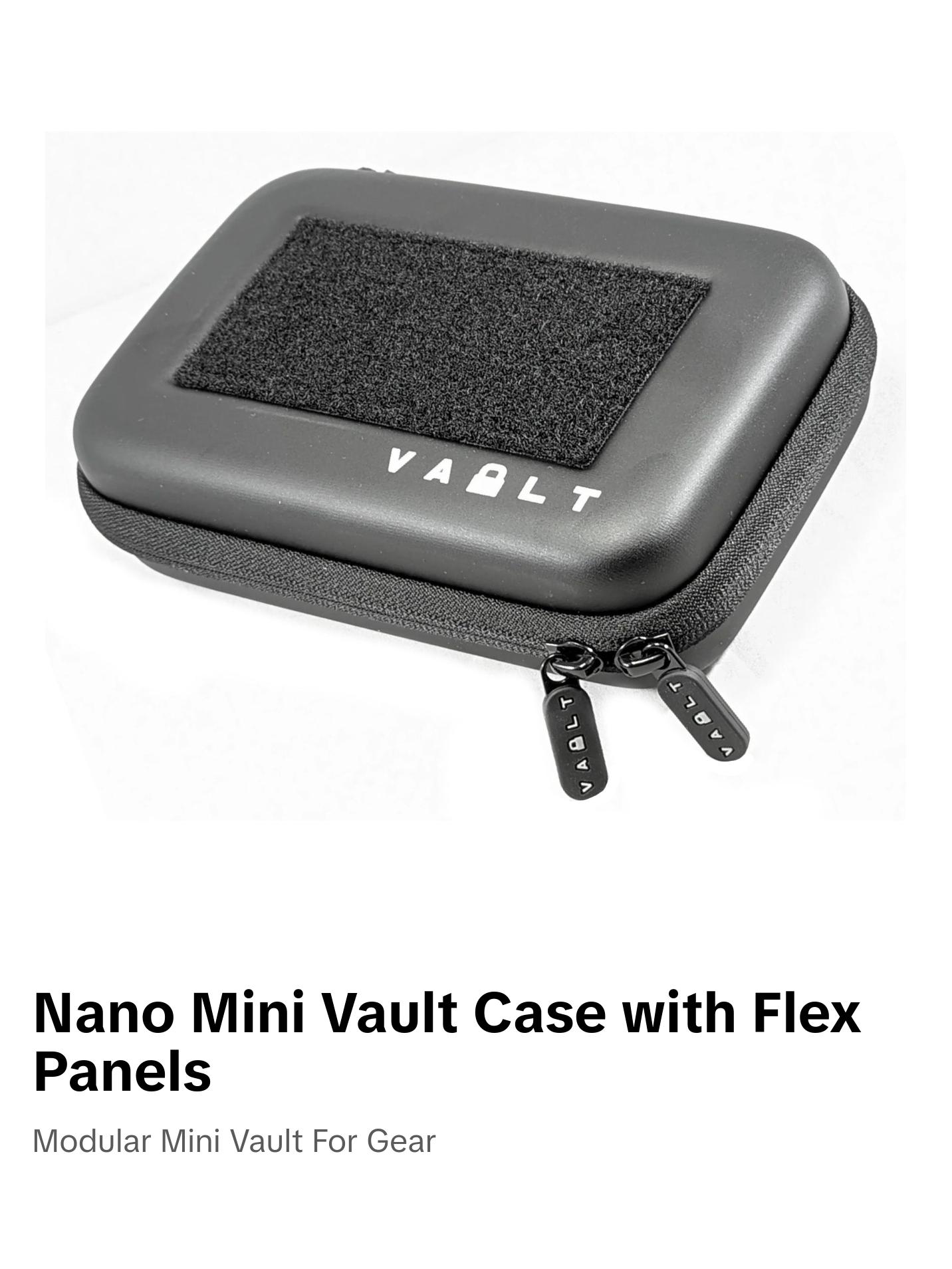 Nano Mini Vault Case with3 Removable Flex Panels