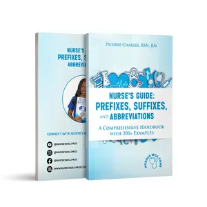Nurse’s Guide to Medical Terminology: Prefixes, Suffixes, and Abbreviations Handbook | 200+ Examples | Shipped to You!